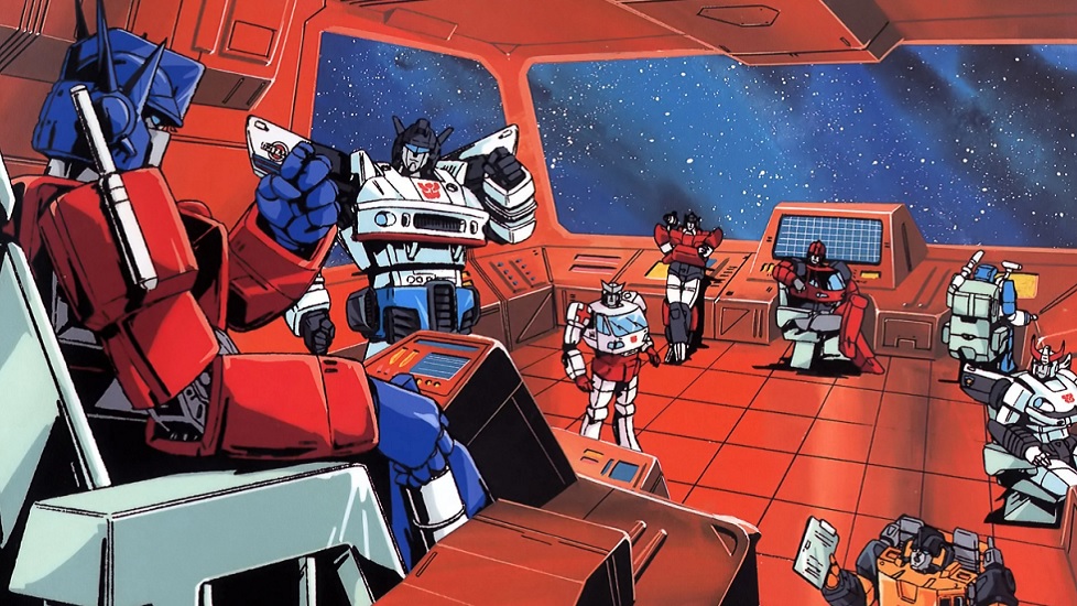 Transformers G1 è la prima serie animata dedicata ai Transformers. Nella foto ci sono i principali membri del gruppo degli Autobot. Ecco un esempio classico di animazione americana ispirata dagli anime.